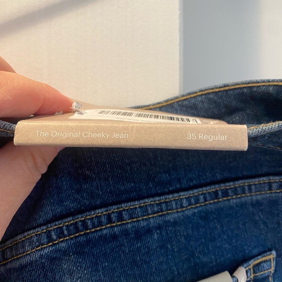 Everlane- The Original Cheeky Jean, Dark Denim, Size 35 - Picture 11 of 12